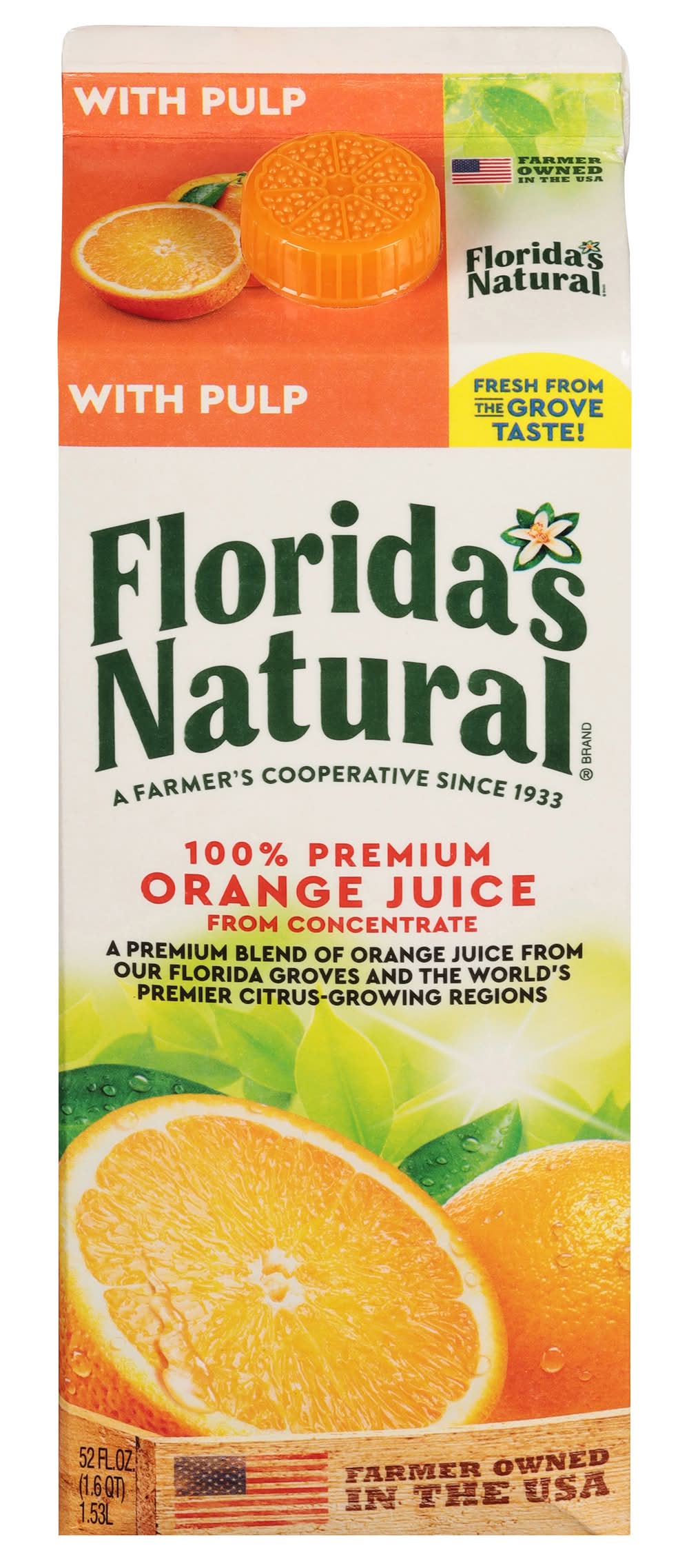 Florida's Natural 100% Premium Orange Juice (52 fl oz)