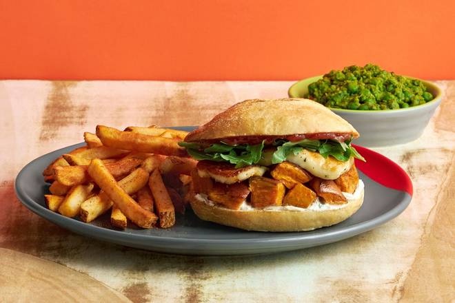 Sweet Potato Halloumi Sandwich