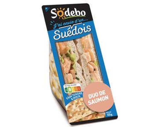 Sandwich Suedois 2 Saumon 135g SODEBO
