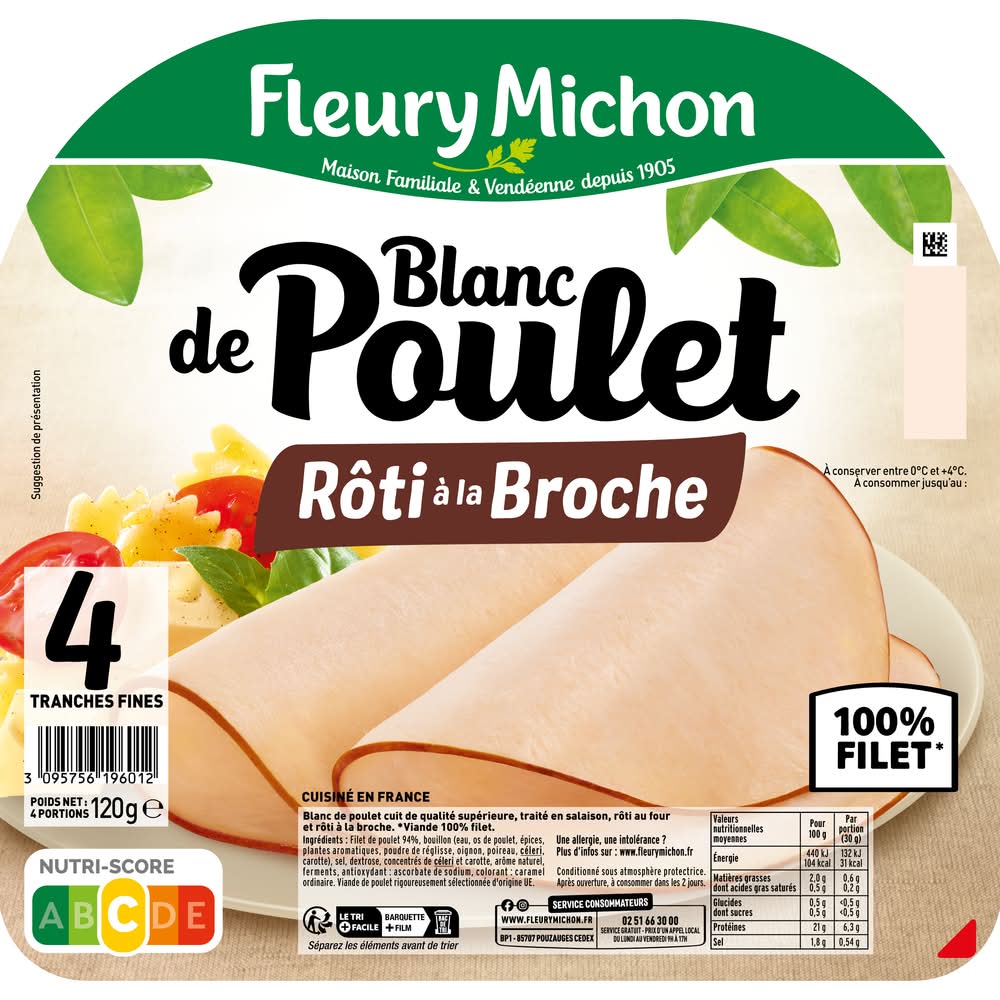 Fleury Michon - Blanc de poulet rôti à la broche (4)