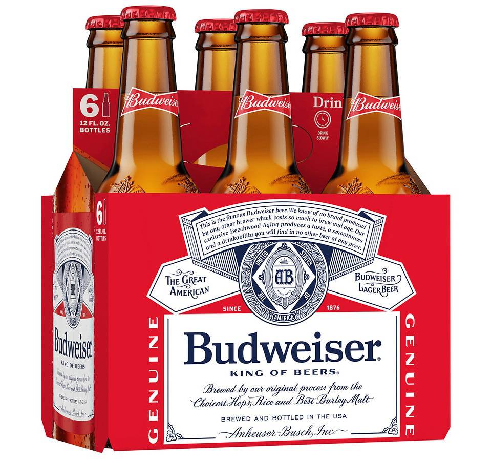 Budweiser Beer - 6 Pack
