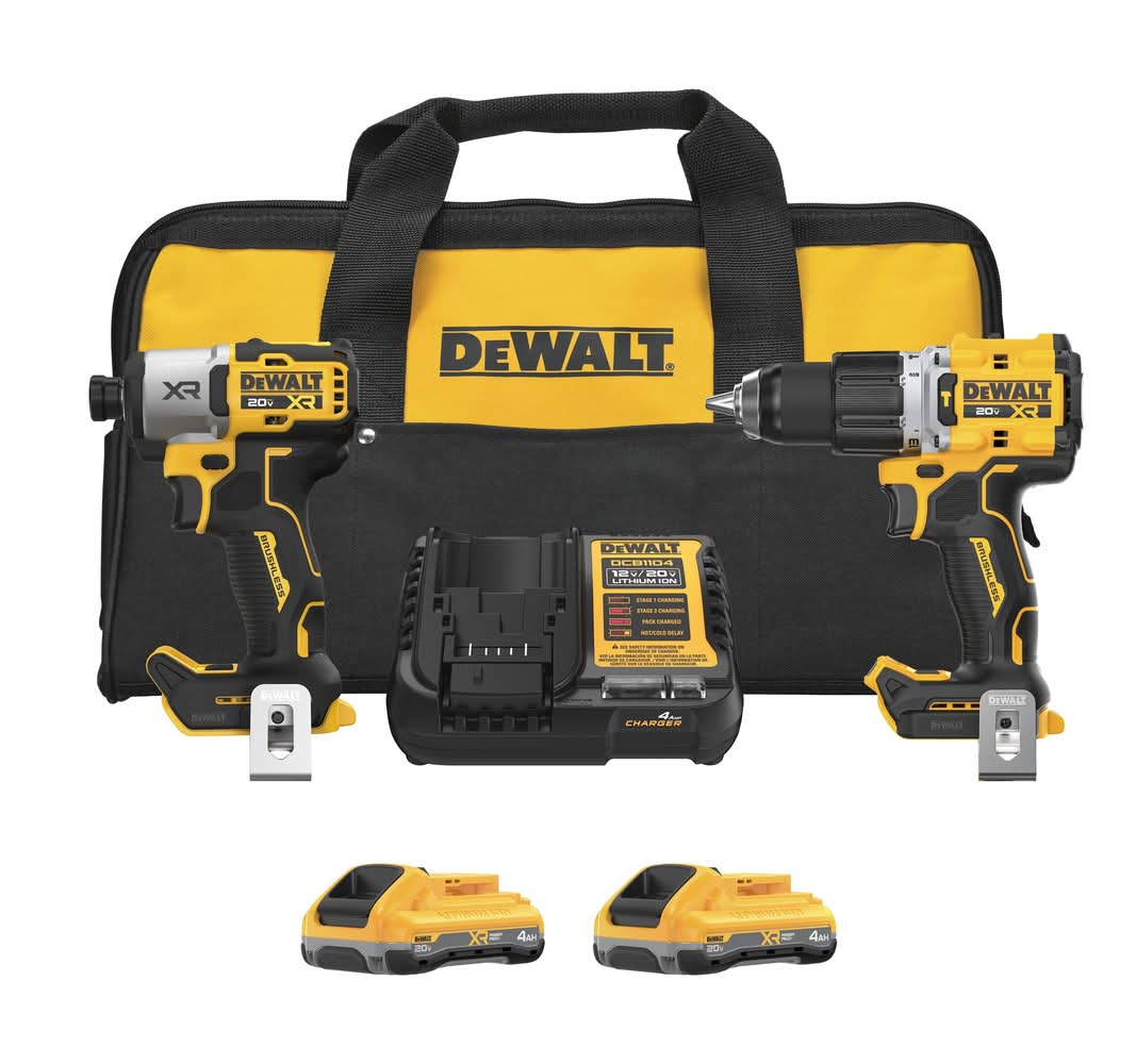 DeWalt 20-volt max 2 -Tool Brushless Power Tool Combo Kit with Soft Case ( 2 -Batteries Included and Charger Included )