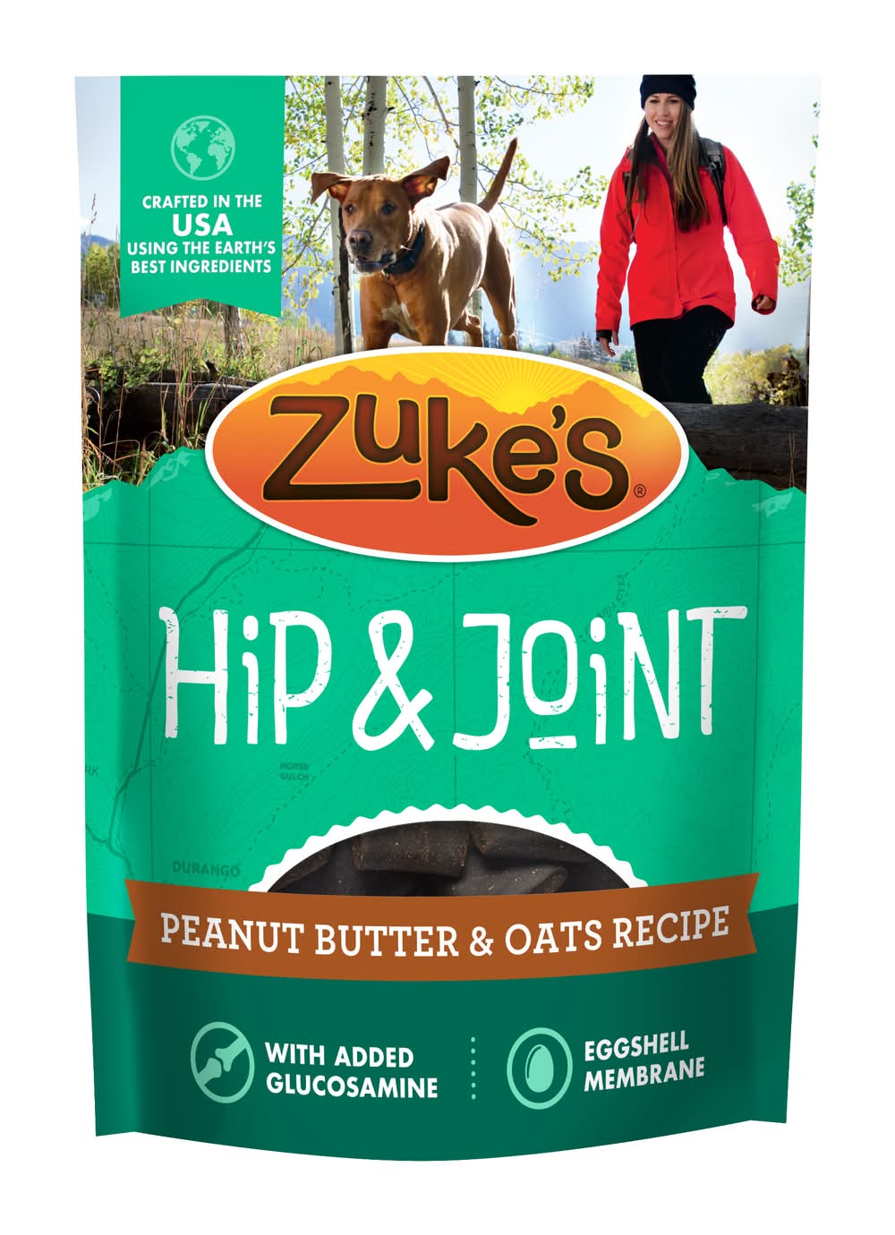 Zuke's Hip and Joint Peanut Butter Oats Recipe Dog Treats (6 oz)