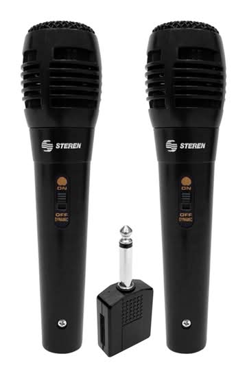 Steren · Kit de microfonos dinamicos unidireccionales (1,89 kg)
