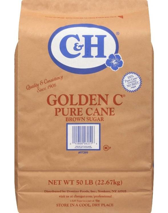 C&H Golden C Pure Cane Golden Brown Sugar (50 lbs)