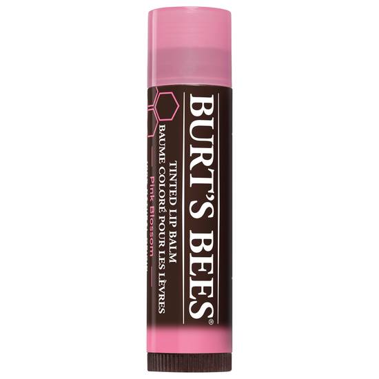Burt's Bees Natural Pink Blossomtinted Lip Balm (pink blossom with shea butter & botanical waxes)