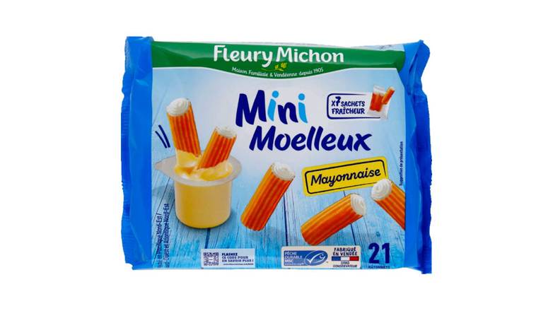 Fleury Michon Mini bâtonnets moelleux mayonnaise fleury michon Le paquet de 21