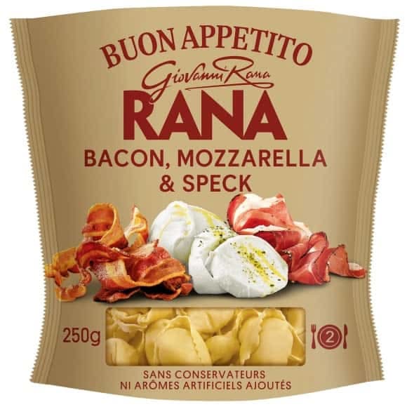 Rana - Pâtes fraiches tortellini bacon mozzarella et speck (250g)