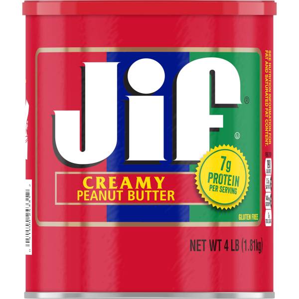 Jif Creamy Peanut Butter, 4-Pound Can