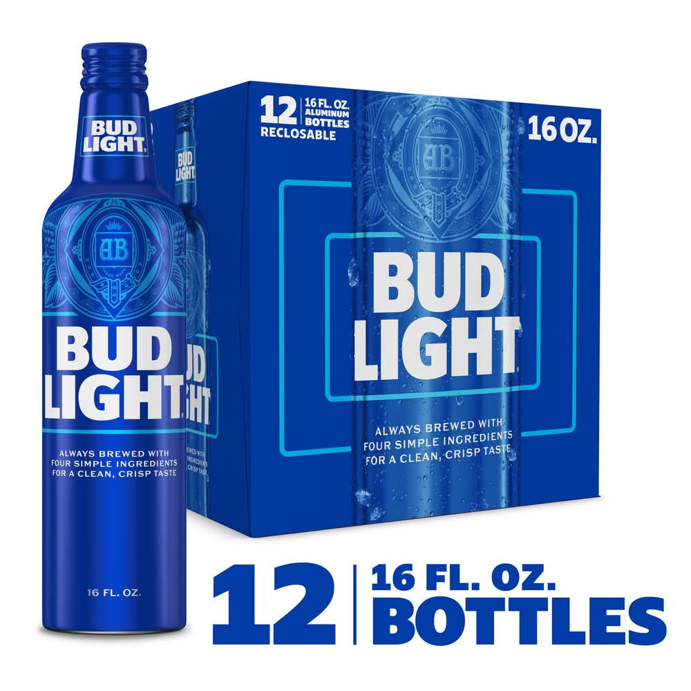 Bud Light American Lager Beer (12 x 16 fl oz)