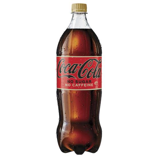 Coca-Cola Zero Sugar Caffeine Free Soft Drink Bottle 1.25L