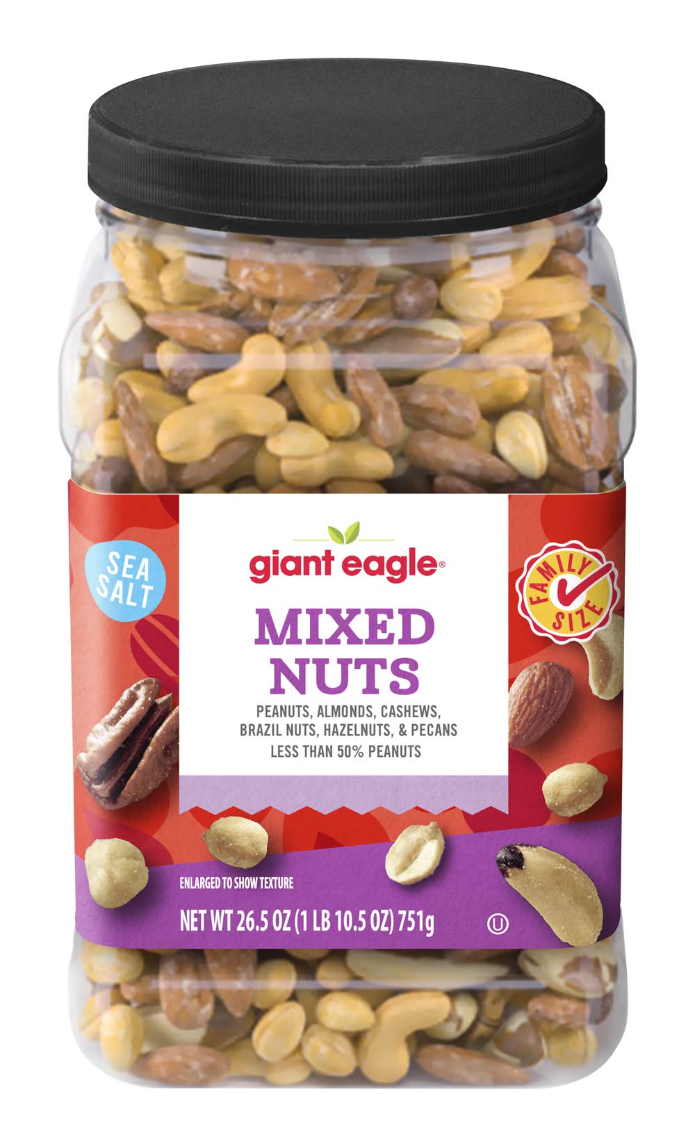 Giant Eagle Mixed Nuts With Sea Salt (26.5 oz)