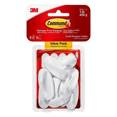 Command Trips Designer Hooks (small/white)