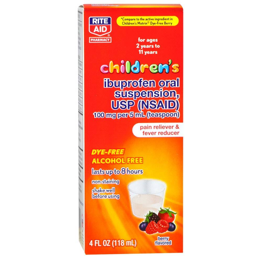 Rite Aid Pharmacy Children's Ibuprofen Oral Suspension (berry)
