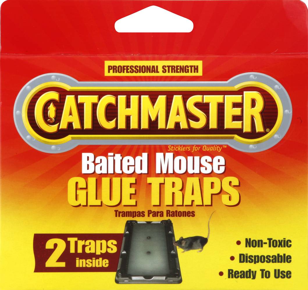 Catchmaster Professional Strength Baited Mouse Glue Traps (3.2 oz)