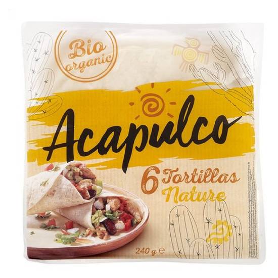 Tortilla wraps 240g - ACAPULCO - BIO