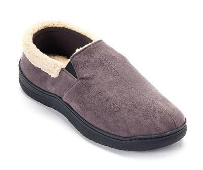 Men's L Pavement Faux Suede Moccasin Slippers