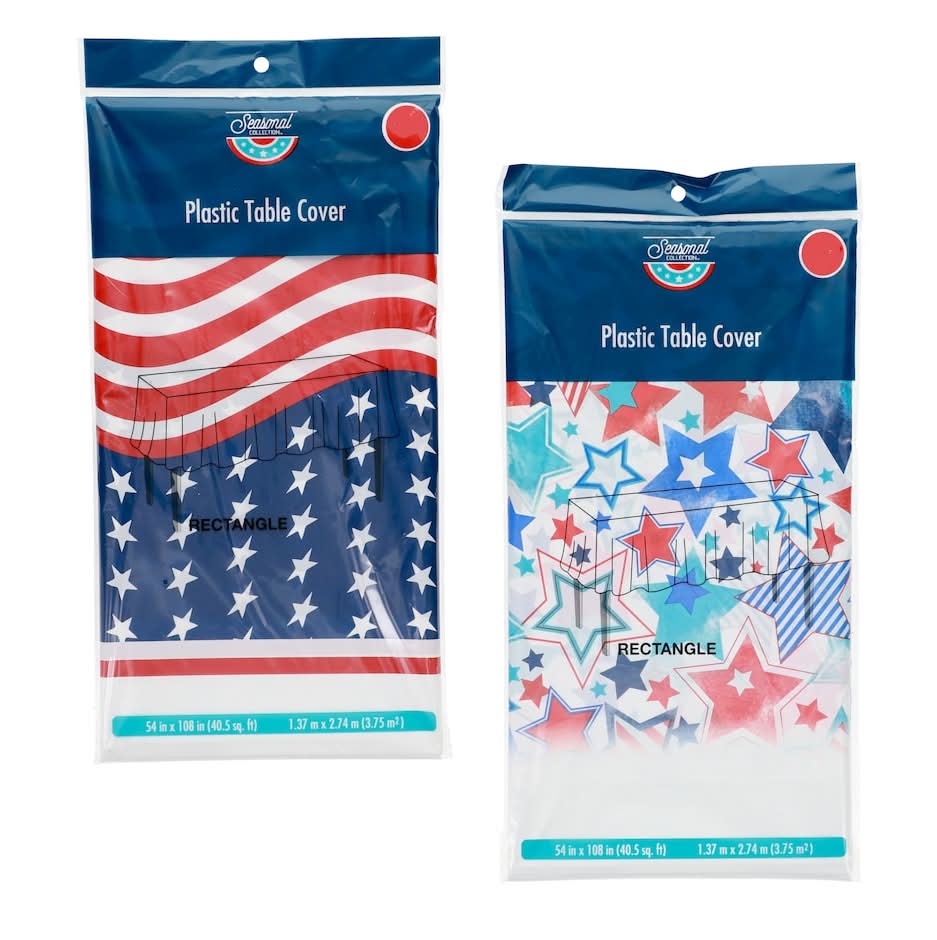 Patriotic Tablecovers, 54x108 in.