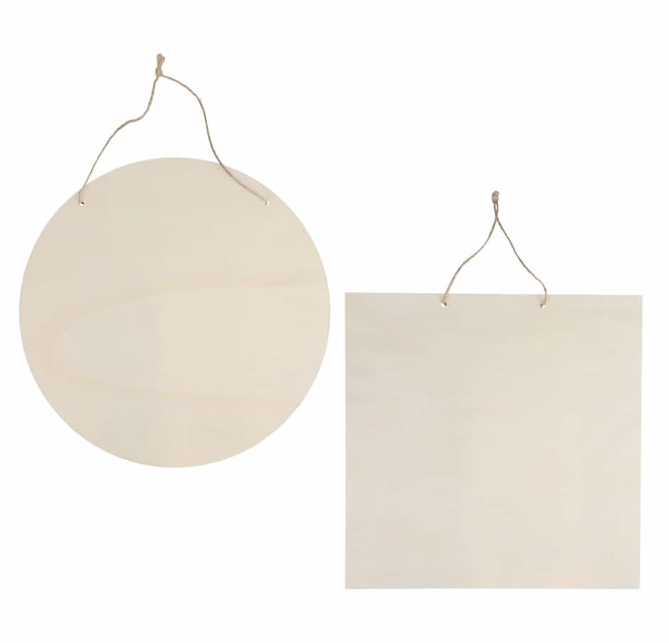 Crafters Square Assorted Diy Plywood Hanging Decor Items (2 pack)