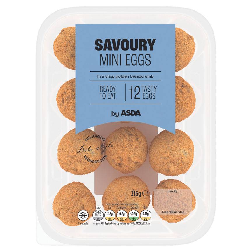 Asda 12 Savoury Mini Eggs 216g