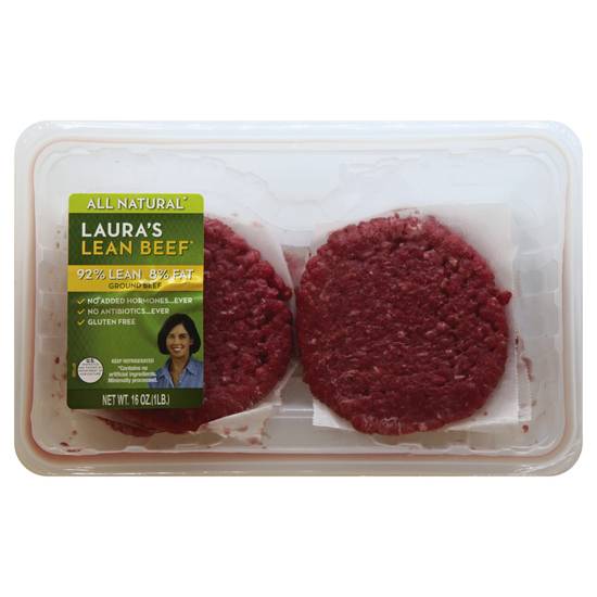 Laura's Lean Beef Ground Beef Patties (16 oz)