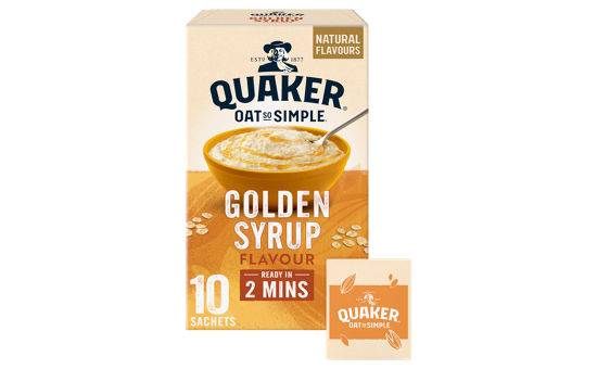 Quaker Oat So Simple Golden Syrup Porridge Sachets 10x36g