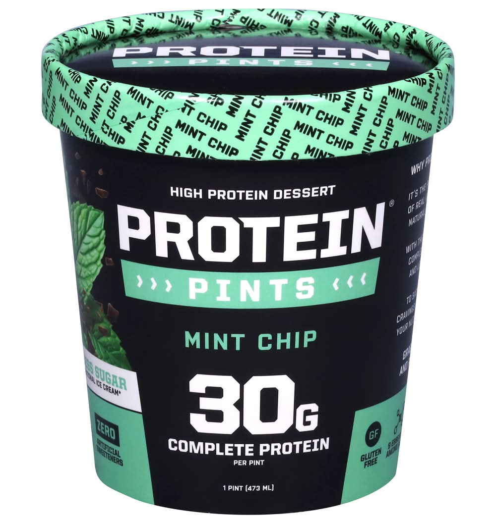 Protein Pints High Protein Ice Cream, Mint Chip (16 fl oz)