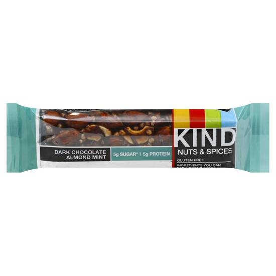 Kind Dark Chocolate Almond Mint Nuts & Spices Bar