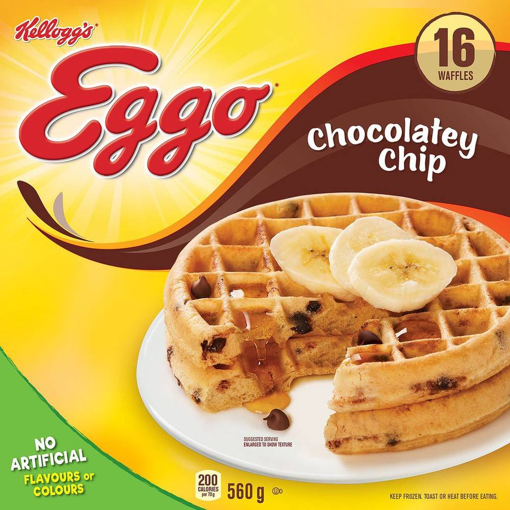 Eggo Waffles, Chocolatey Chip (560 g, 16 ct)