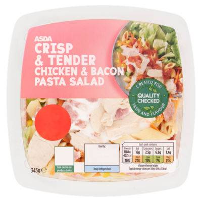 Asda Crisp & Tender Chicken & Bacon Pasta Salad