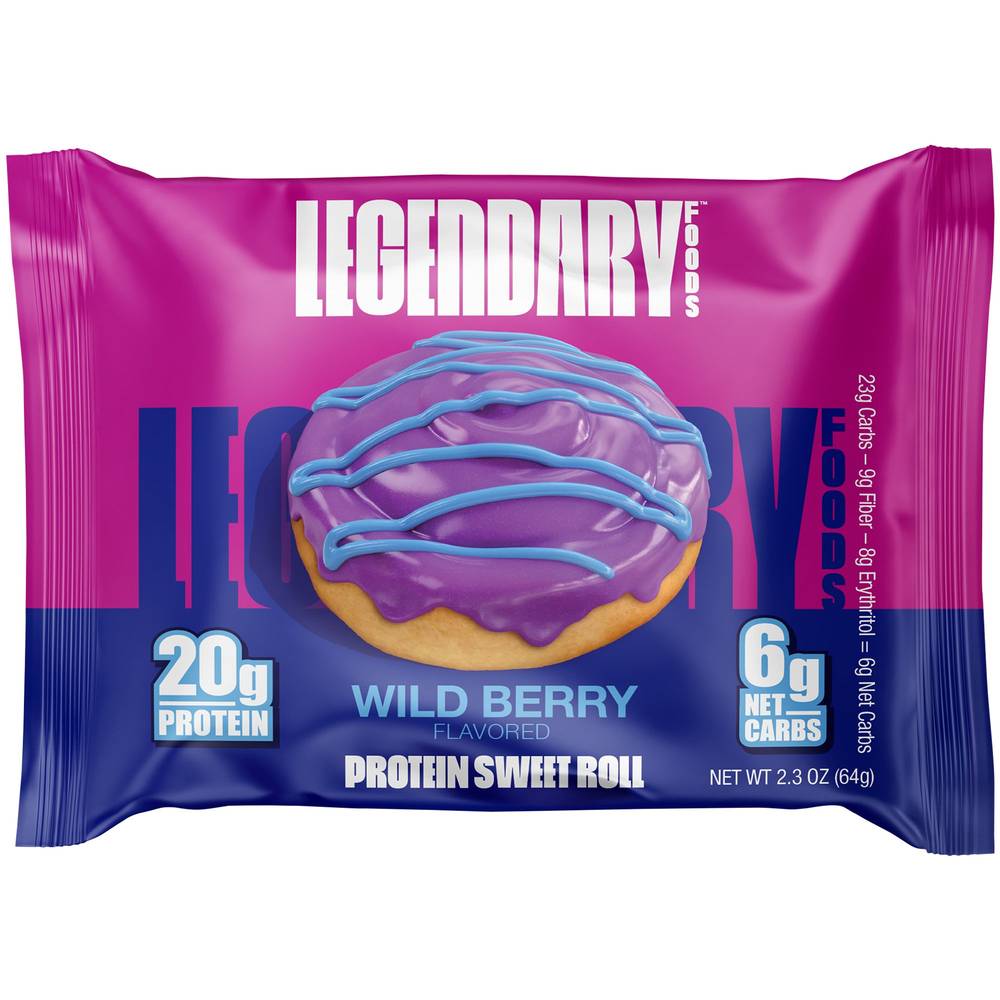 Legendary Foods Protein Sweet Rolls, Wild Berry (2.3 oz)