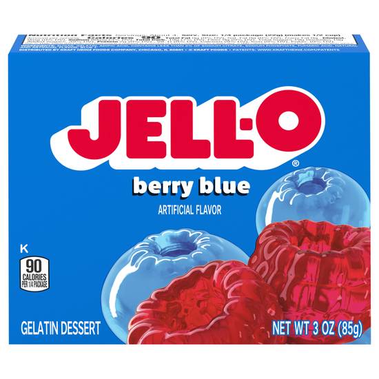Jell-O Berry Blue Gelatin Dessert Mix (3 oz)