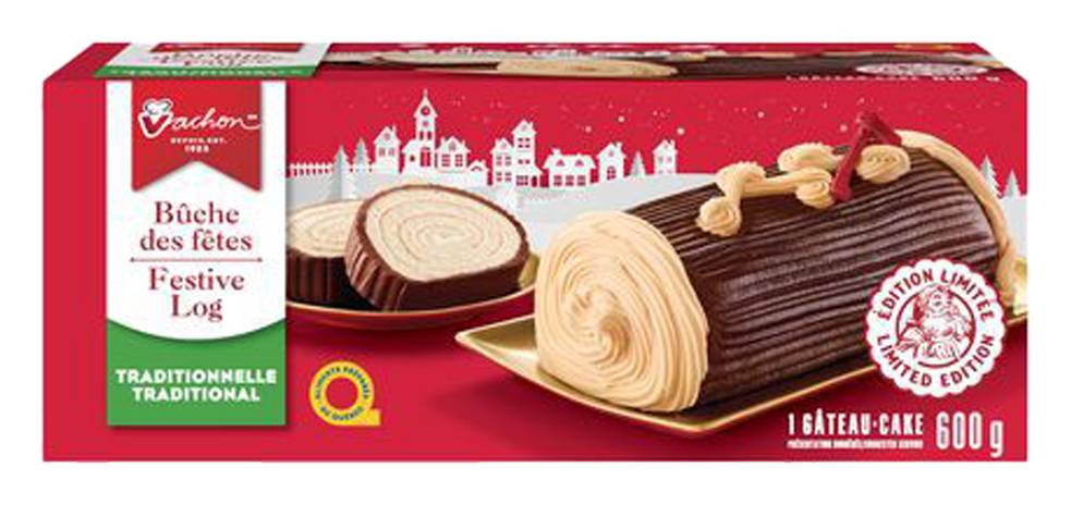 Vachon gâteau bûche de fête - festive log cake