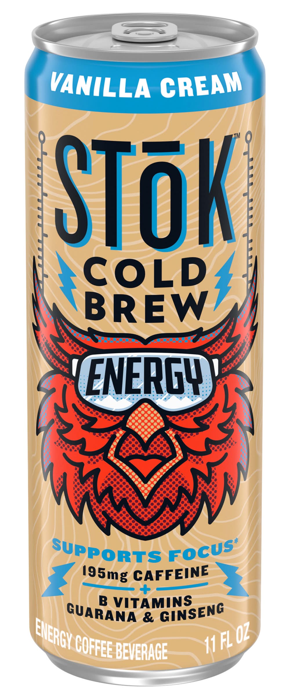 STōK Cold Brew Energy Coffee, Vanilla Cream (11 fl oz)