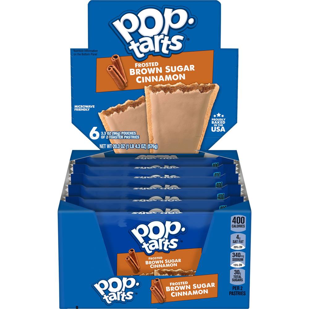 Pop-Tarts Frosted Brown Sugar Cinnamon Toaster Pastries (6 ct)