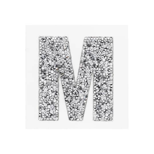 3" Crystal Letter Iron On Patch By Make Market