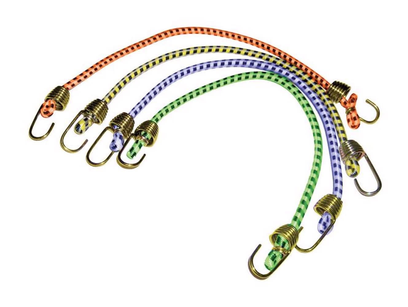 Keeper Assorted Bungee Cord 10 In. L X 0.16 In. 4 Pk