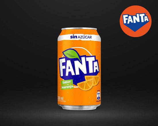 Fanta Zero Azúcar Lata 350 cc