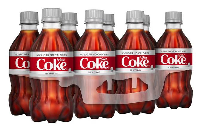 Diet Coke Zero Calories Soda (8 ct, 12 fl oz) (cola)