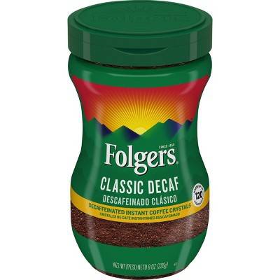 Folgers Classic Decaf Instant Coffee (8 oz)