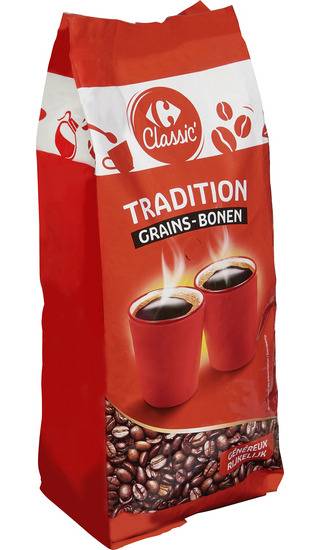 Carrefour Classic' - Café en grains généreux