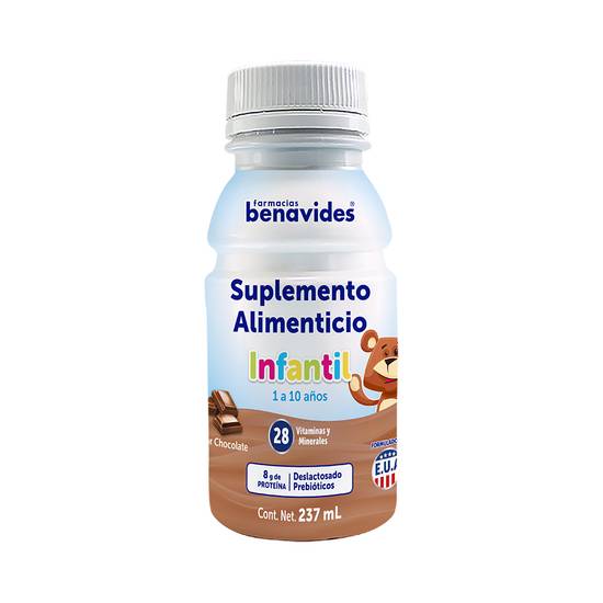 Farmacias Benavides suplemento alimenticio infantil (Chocolate)