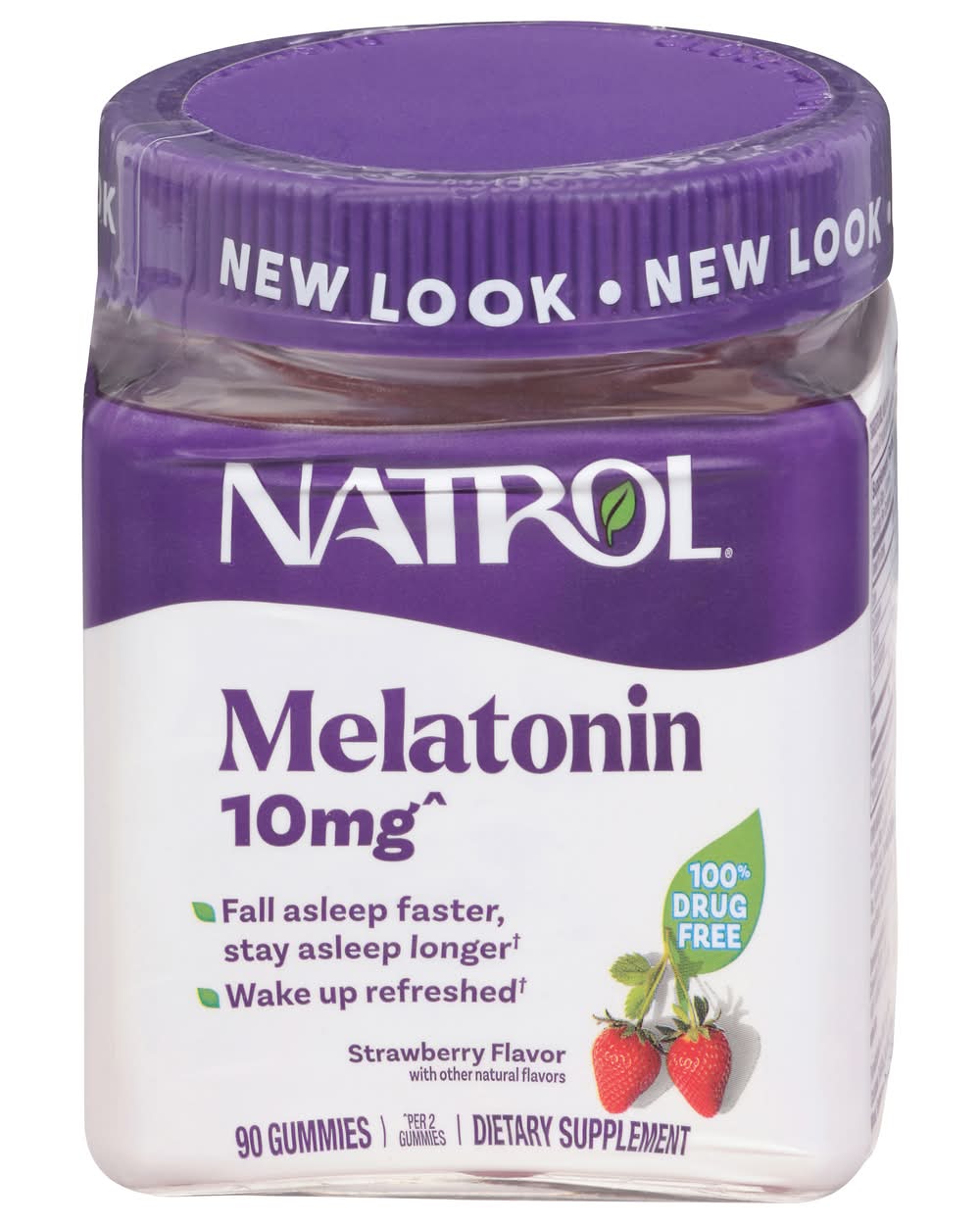 Natrol Melatonin Sleep Gummies 10 mg, Strawberry (0.7 fl oz, 90 ct)