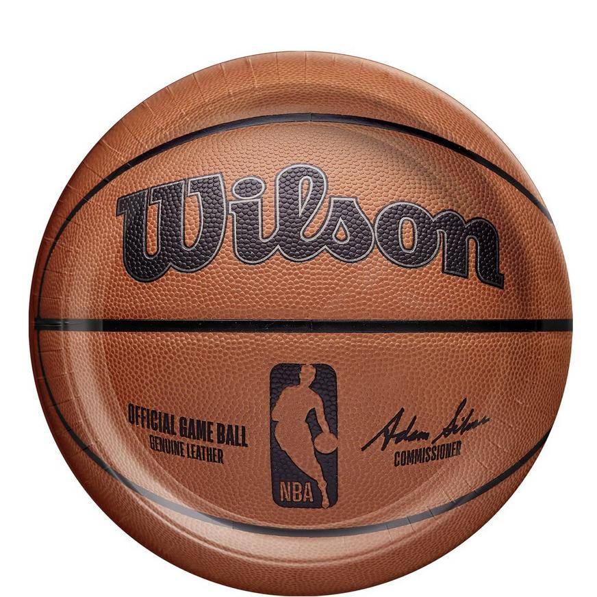 Wilson Basketball Paper Lunch Plates (18ct) (9in)