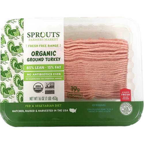 Sprouts Organic 85% Lean Ground Turkey