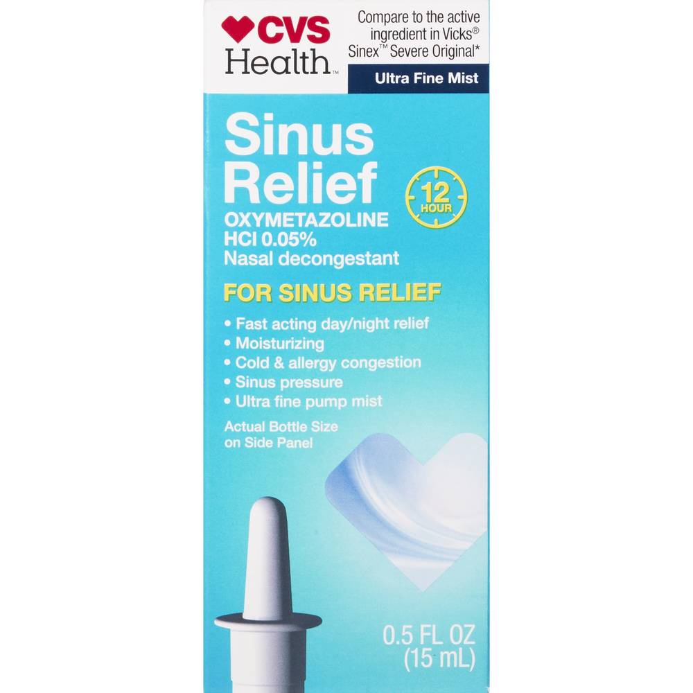 CVS Health 12HR Sinus Relief, 0.5 OZ