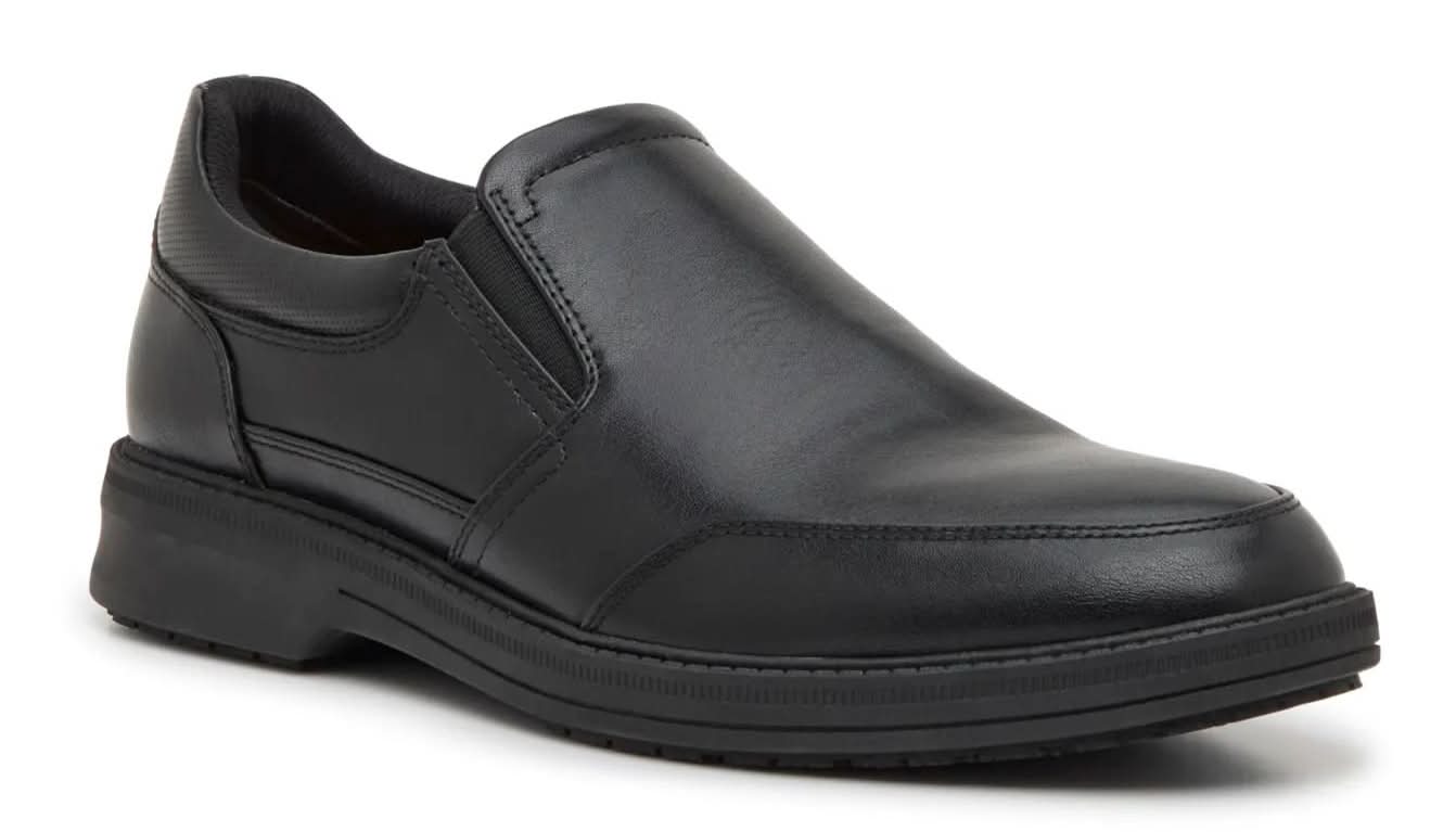 Mix No. 6 Slip Resistant Work Slip-On Men'S (Black Wide - 10.5)
