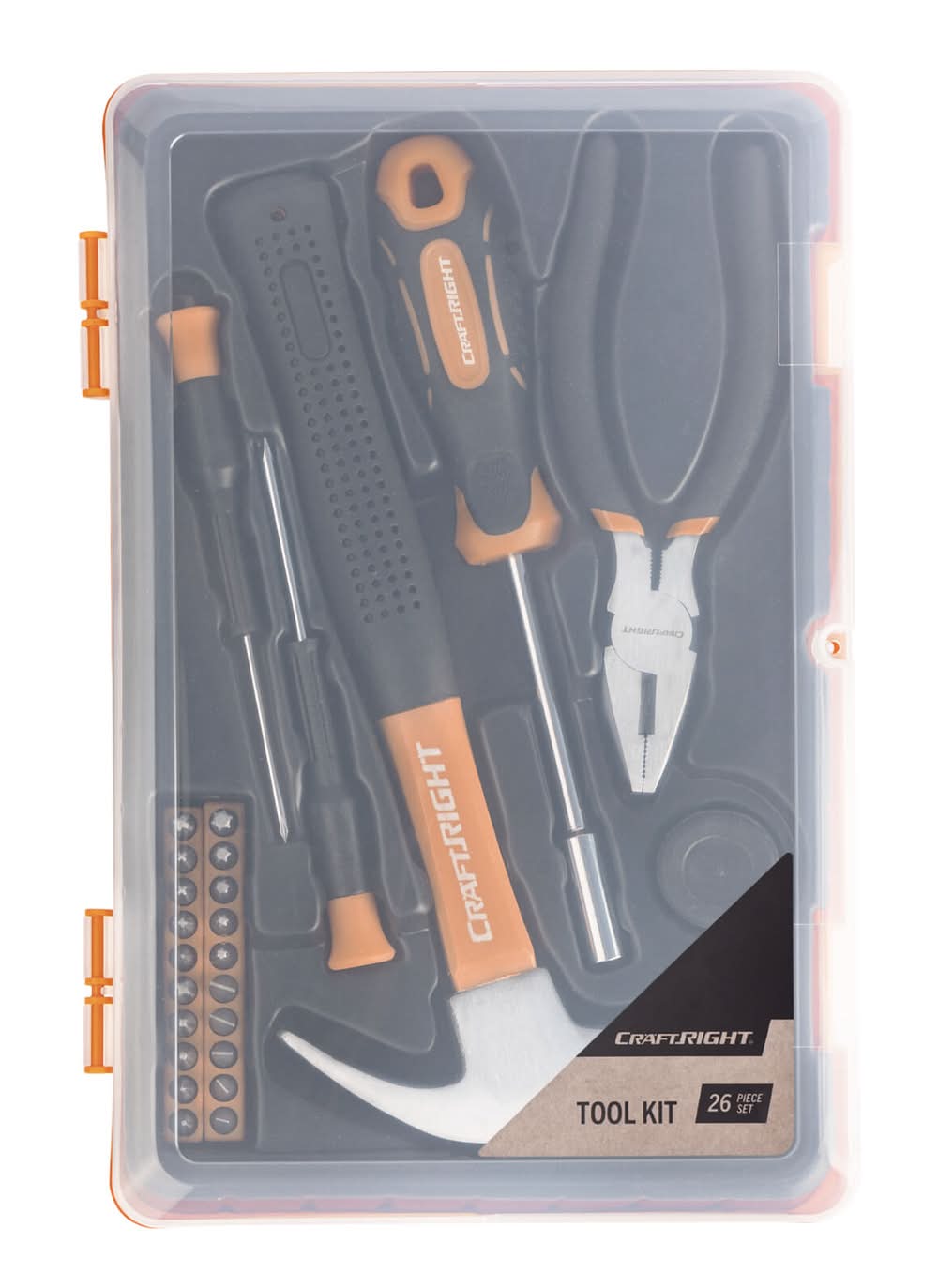 Craftright 280 x 187 x 38 26 Piece Tool Kit with Case