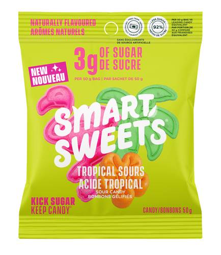 SmartSweets Gummy Candy, Tropical Sours (50 g)