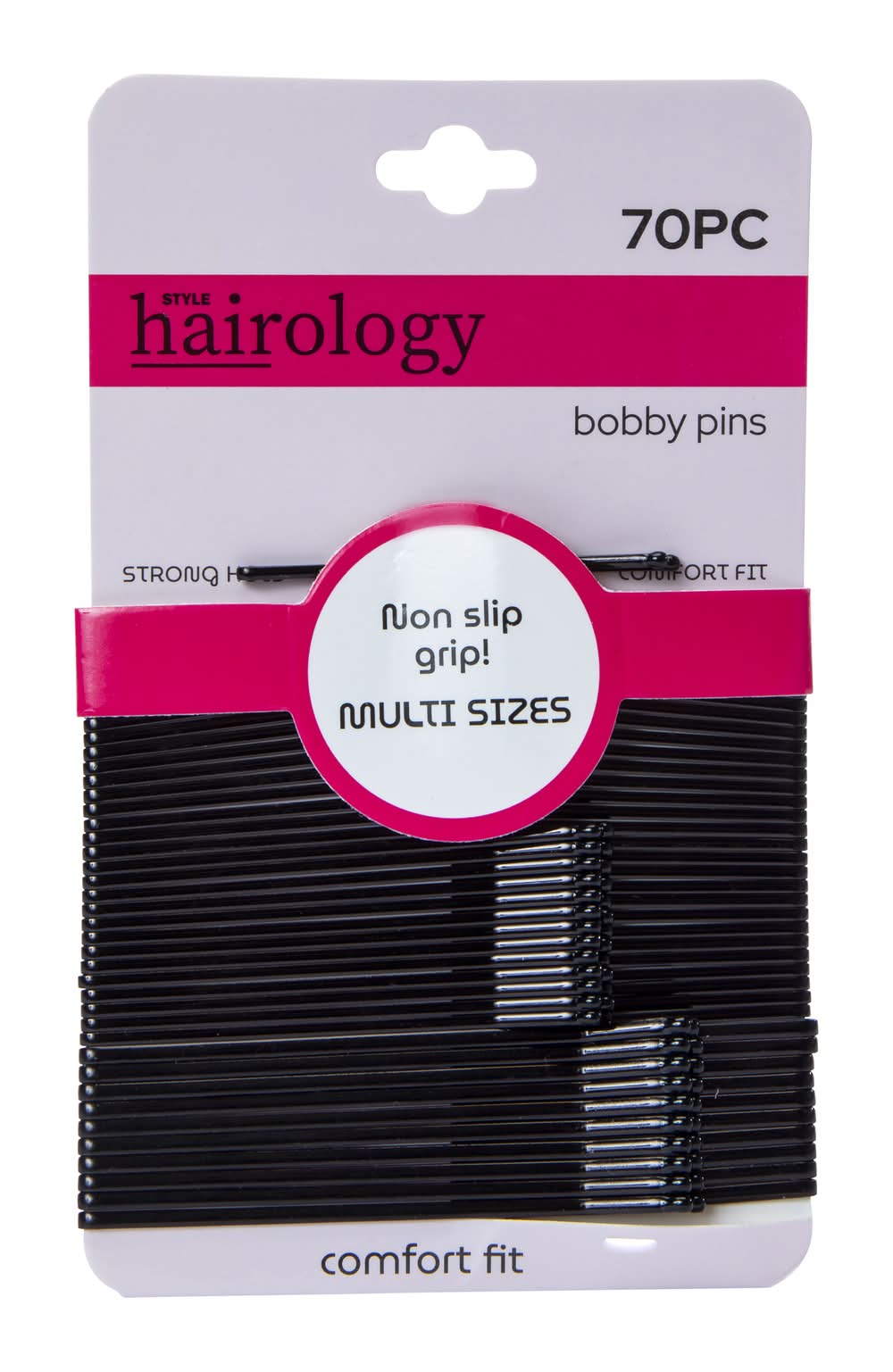 Black Comfort Grip Bobby Pins 70-Count